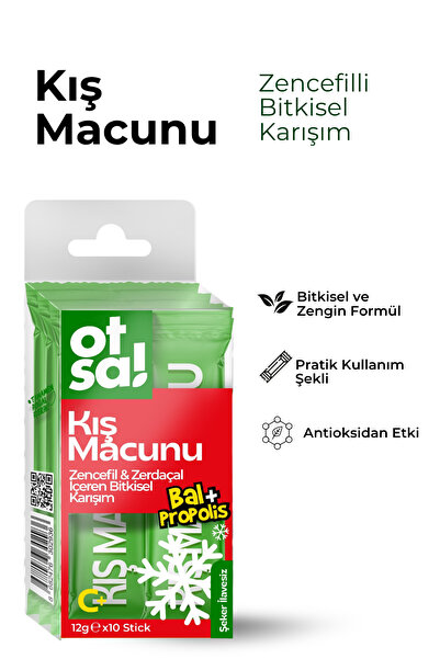 Otsa Zencefilli Propolisli Kış Macunu Stick 12g. X 10 Adet