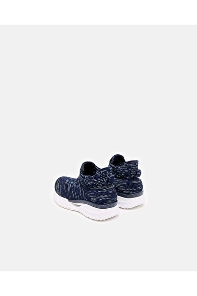 REDTAG Boys Navy Fly knit Slip-On High Top Sneakers