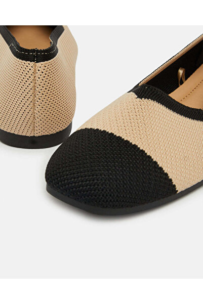 REDTAG Women Beige Textured Ballerina