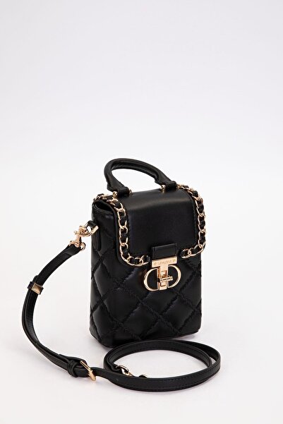 Levidor Black Rectangular Shape Handbag