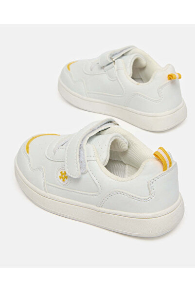 REDTAG Boys White Printed Color Block Sneakers