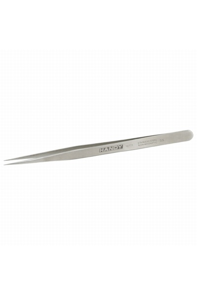 CED AUTO TRADE Sharp tip tweezers, straight, thinned, 140 mm