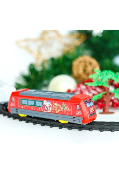 CED AUTO TRADE Trenulet de Craciun pentru brad - cu muzica si lumini