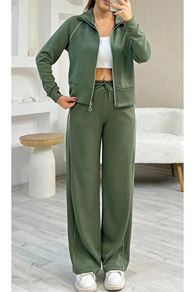 LİFERA Modal Fabric Double Stripe Tracksuit Set
