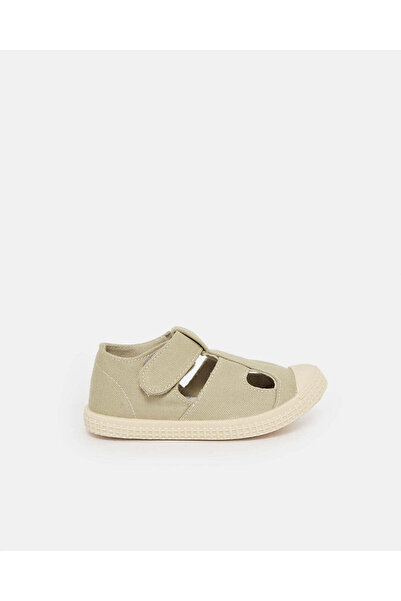 REDTAG Infant Boys Beige T-Bar Sneakers