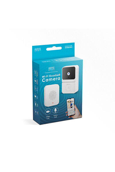 CED AUTO TRADE Smart video doorbell set - Wi-Fi, battery - HD - white
