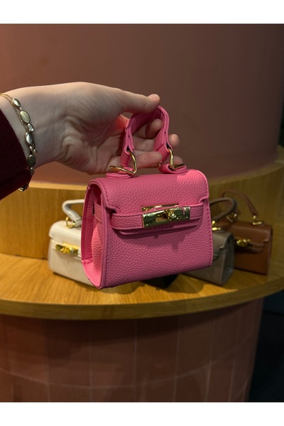 selvi wear حقيبة يد نسائية صغيرة أنيقة - حقيبة صغيرة بإبزيم ذهبي