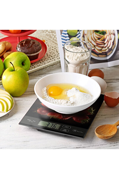 CED AUTO TRADE Vog und Arths - Kitchen scale, 5 kg, "strawberry" model