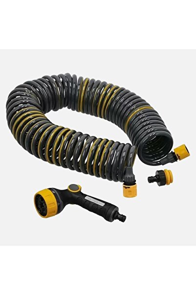 Neptün Neptun 15m Spiral Bahçe Hortum Seti Esnek Yaylı Kıvrılmaz + Sprey Taba...