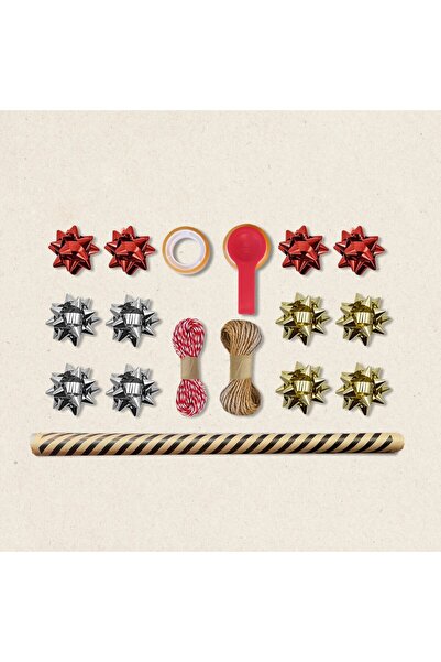 roco paper Siyah Verev Kraft Ambalaj Kağıdı Seti | 10 Rulo Kağıt (70x100 Cm)-...