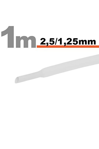 Alista Home 20 Metri Tub termocontractibilAlb • 2,5 / 1,25 mm