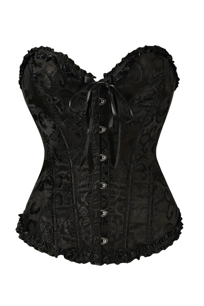 G&H UNDERWEAR Black Vintage Gothic Corset