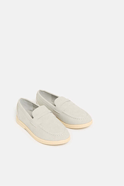 REDTAG Boys Grey Penny Loafer