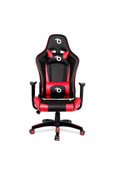 CED AUTO TRADE Red gaming chair - with waist cushion and head pillow