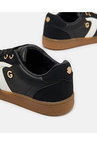 REDTAG Women Black Lace Up Sneakers