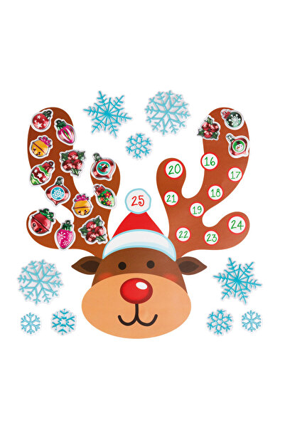 OEM Autocolant de perete, de Craciun - calendar de advent - model ren