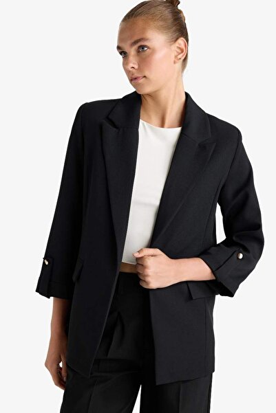 DeFacto Kadın Ceket C3215AX/BK81 BLACK