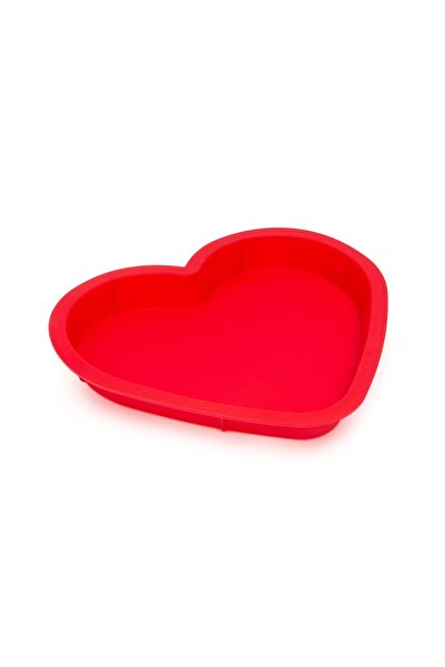 CED AUTO TRADE Silicone baking pan - red (heart-shaped) - Family Pound