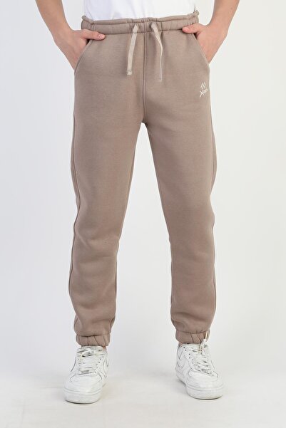 ASYAKİDS CLUB Boy's Thick Winter Fleece-Lined Sweatpants