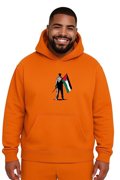 BENROMA Free Palestine Printed Large Size Unisex Sweatshirt