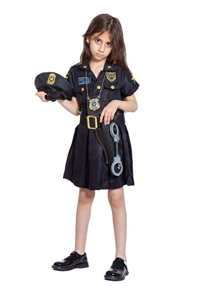 Toybox Toy Box Police Costume For Girls Medium Size 6-7 Years Old 110-120 cm