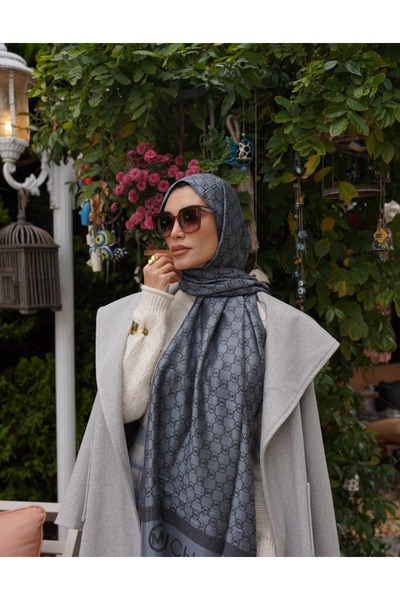 sem oyuncak Luxury Shawl Cotton Cashmere Silk Shawl 4 Seasons Mk Pattern Double-Sided 70 X 200 cm