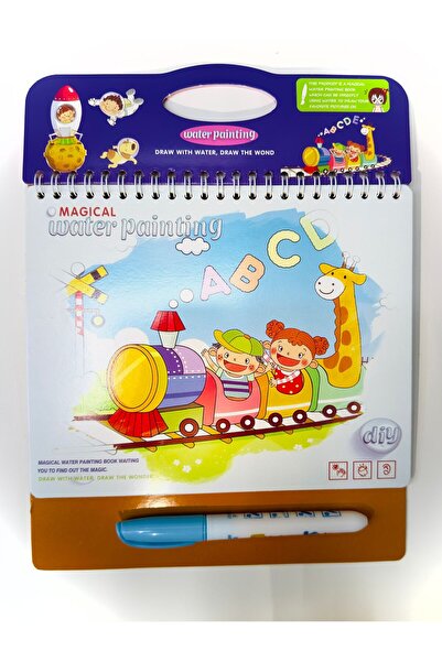 Harfler ve Sayılar Alfabe Water Painting - Sihirli Özel Kalem Ile Boyama Kitabı Eğitici