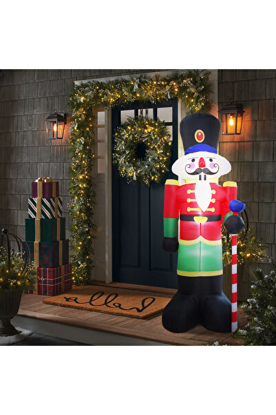 OEM Spargator de nuci - gonflabil - decor de Craciun 240 cm - IP44 - 9 LED - ...