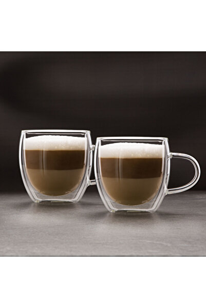 CED AUTO TRADE Double-walled glass cappuccino cup, - 250 ml, 2 pcs./pack