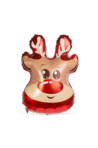 Alista Home Baloane de Craciun - folie de aluminiu - ren - 70 x 48 cm