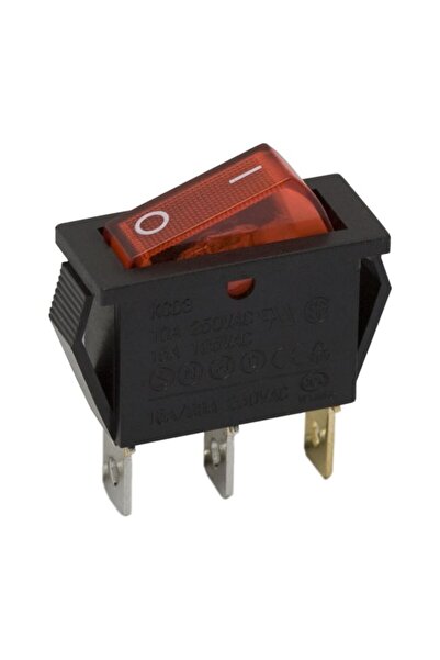 Alista Home Set of 5 pieces Rocker switch 1 circuit 10A-250V OFF-ON red lights