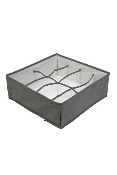 CED AUTO TRADE Storage box - 32 x 32 x 12 cm - 8 pockets - gray