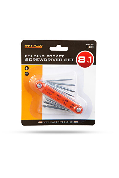 CED AUTO TRADE Folding pocket screwdriver set - 8 in 1