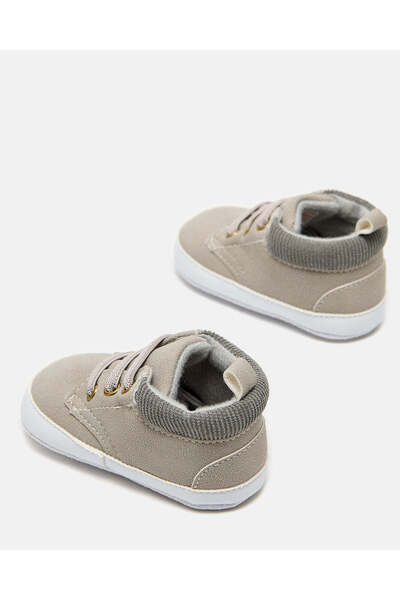 REDTAG Baby Grey Plain Pram Shoe