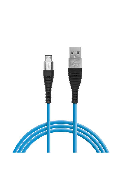 CED AUTO TRADE Delight - Data cable - Micro USB, silicone coating, 4 colors, 2 m