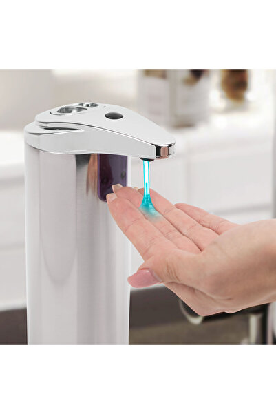 CED AUTO TRADE Vog und Arths - Automatic liquid soap dispenser - 220 ml - stand alone, with battery, shiny chrome