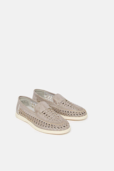 REDTAG Senior Boys Grey Woven Loafers