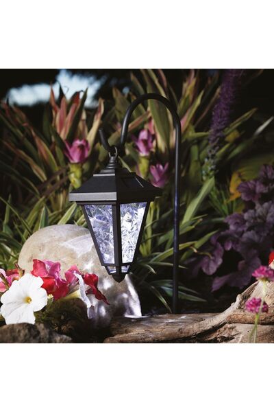 Alista Home Lampa solara LED - felinar - 80 cm - negru - alb rece