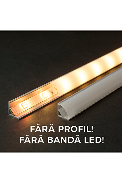 CED AUTO TRADE Ecran opal pt. profil aluminiu LED - 1000 mm