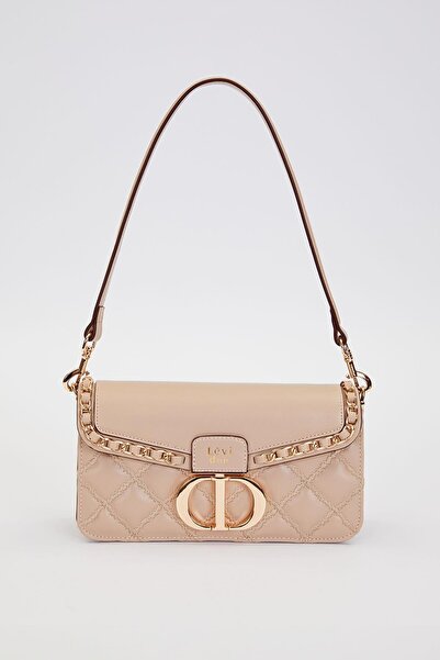 Levidor Mink Double Strap Quilted Shoulder Bag