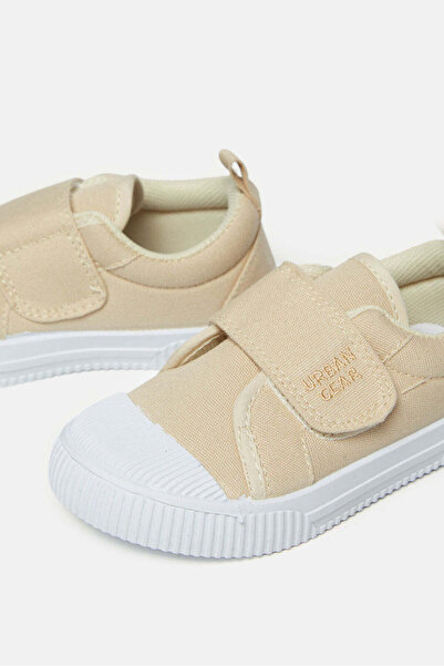 REDTAG Infant Boys Cream Velcro Sneakers