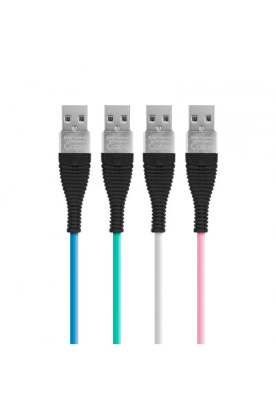 CED AUTO TRADE Delight - Data cable - iPhone "lightning", 2 m, silicone, 4 colors