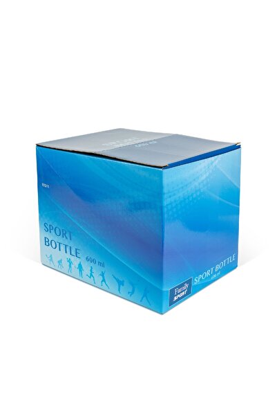 CED AUTO TRADE Sports bottle – transparent plastic – 600 ml – 3 colors