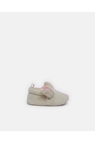 REDTAG Baby Beige Animal Fur Pram Shoes