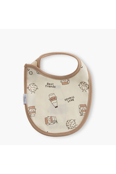 Juniors Printed Bib with Button Closure