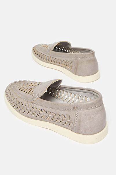 REDTAG Senior Boys Grey Woven Loafers