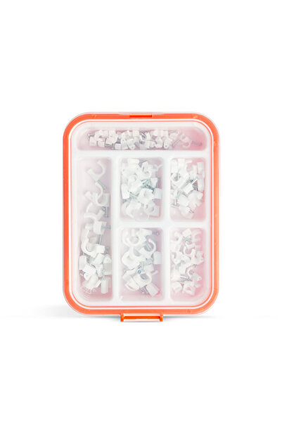 CED AUTO TRADE ΠΡΑΚΤΙΚΟ - Σετ κλιπ καρφιών για στερέωση καλωδίων - 5-10 mm - 100 τεμάχια.