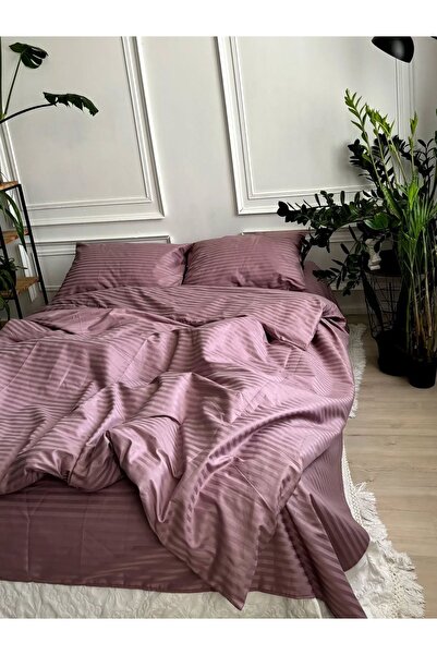 Demya Home bumbac 100% Set de lenjerie de pat din satin pentru pat dublu (pri...