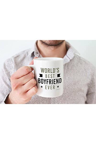 NASAQ Stuff4 Anniversary Mug - World's Best Boyfriend Ever - 11oz Ceramic, Dishwasher & Microwave Safe