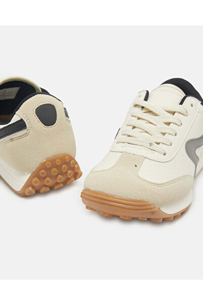 REDTAG Women Beige Textured Sneakers